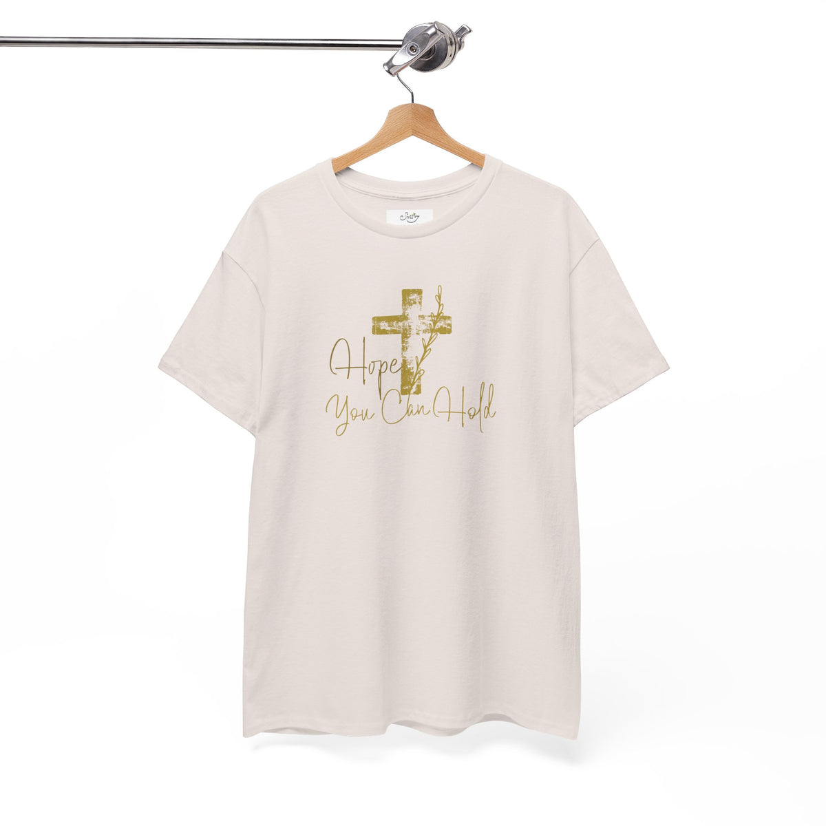 Christian T-Shirt - 'Hope You Can Hold' Gold Cross Tee