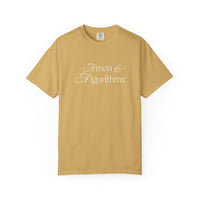 T-Shirt — 'Amen & Algorithms' / 'Blessed with Intelligence' Vintage Garment-Dyed Tee