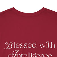 Amen & Algorithms T‑Shirt — “Blessed with Intelligence” Graphic Tee