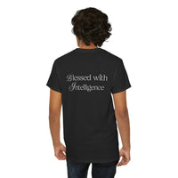 Amen & Algorithms T‑Shirt — “Blessed with Intelligence” Graphic Tee