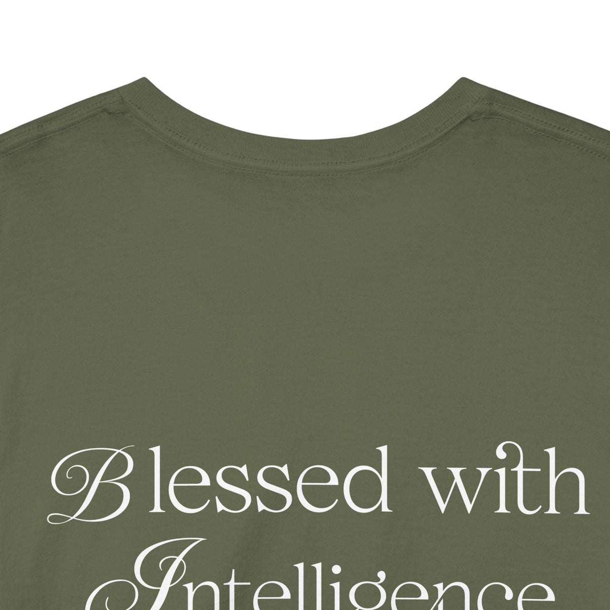 Amen & Algorithms T‑Shirt — “Blessed with Intelligence” Graphic Tee
