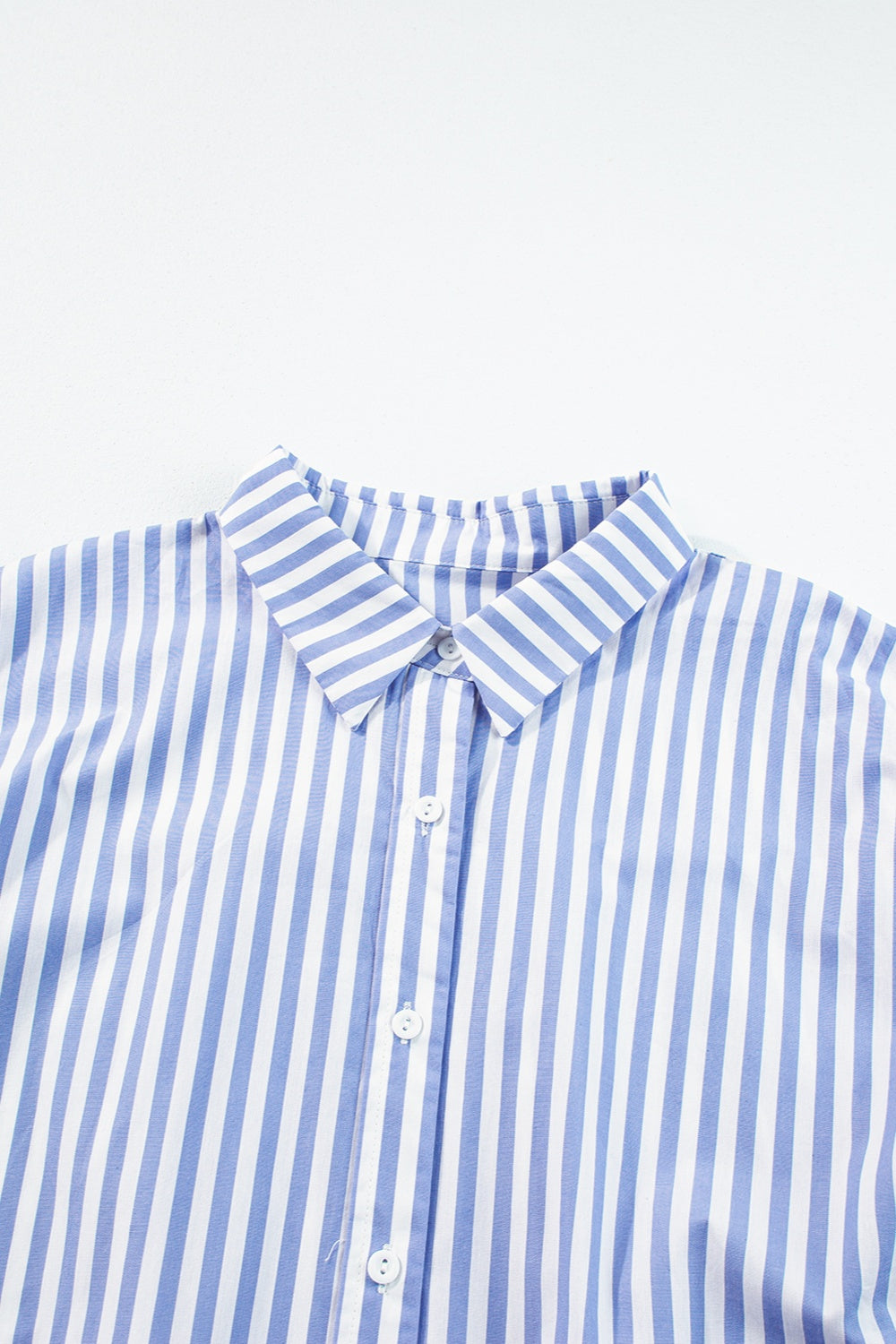 Striped Collared Neck Half Sleeve Shirt